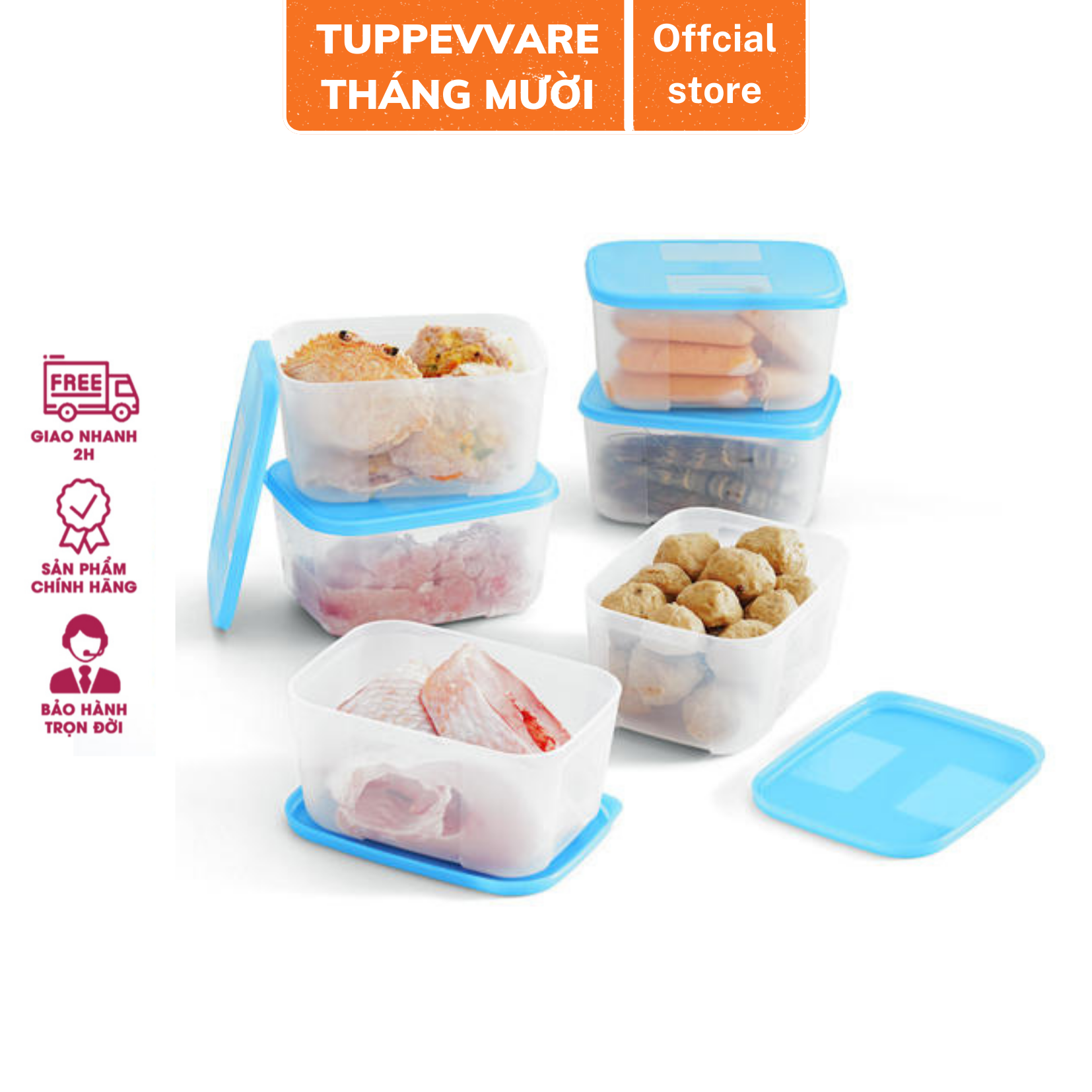 Bộ Hộp Trữ Đông Tupperware Freezermate 650ml