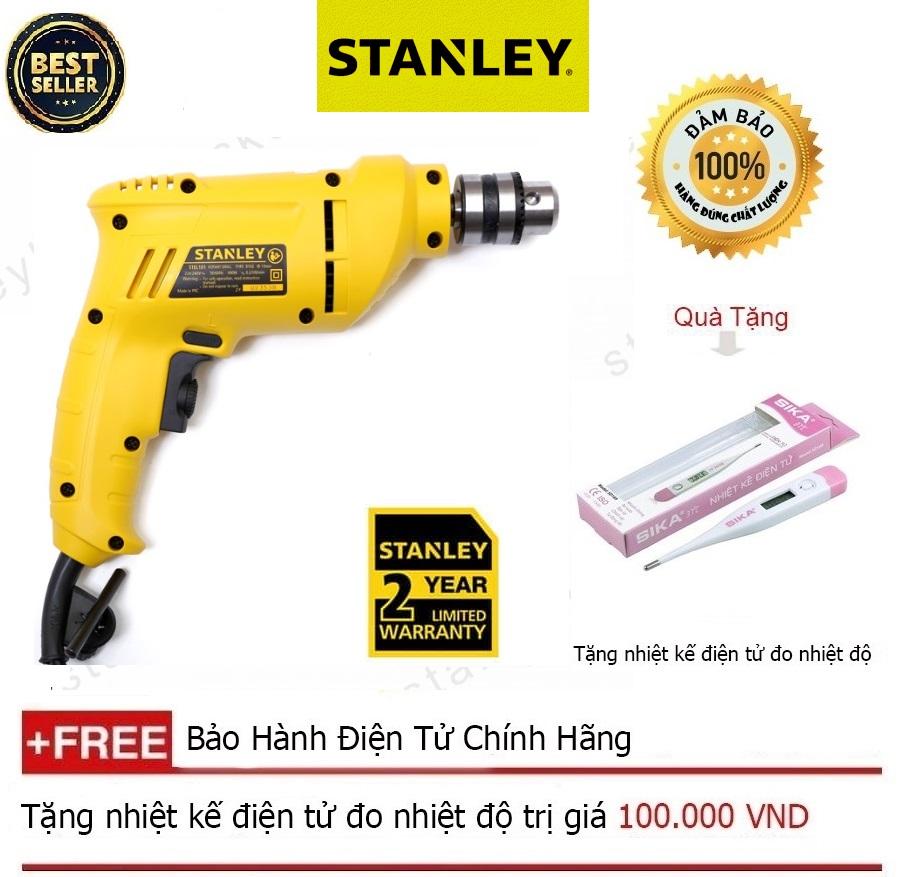 Máy khoan sắt, gỗ stanley stel 101-b1 + quà tặng nhiệt kế điện tử
