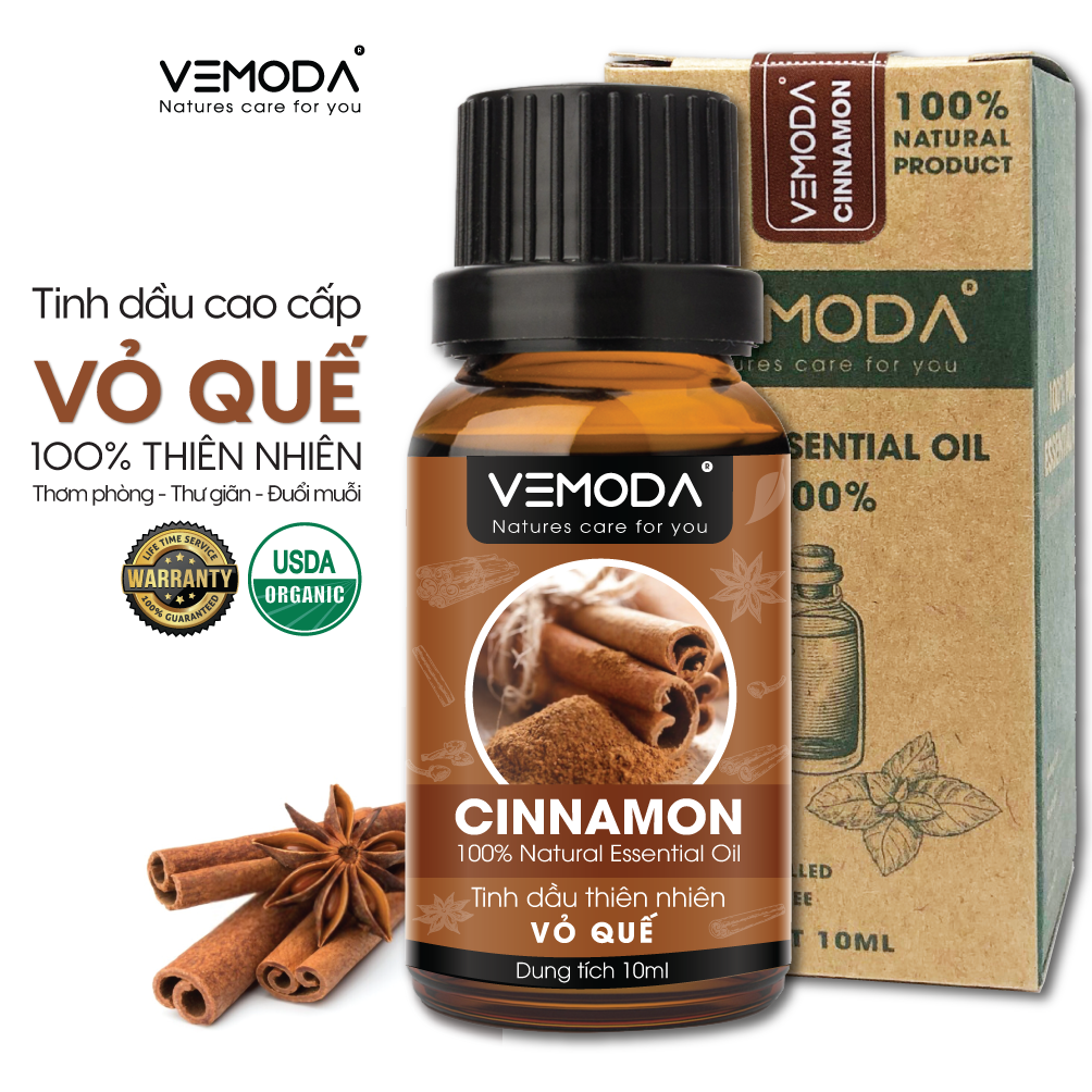 Tinh dầu Vỏ quế cao cấp 10-30-50ML| Cinnamon Essential Oil. Tinh dầu xông phòng. Tinh dầu thơm phòng mùi hương vỏ gỗ Quế giúp thư giãn, giảm stress, khử mùi, tạo không gian ấm áp. Tinh dầu thiền định, tăng khả năng tập trung