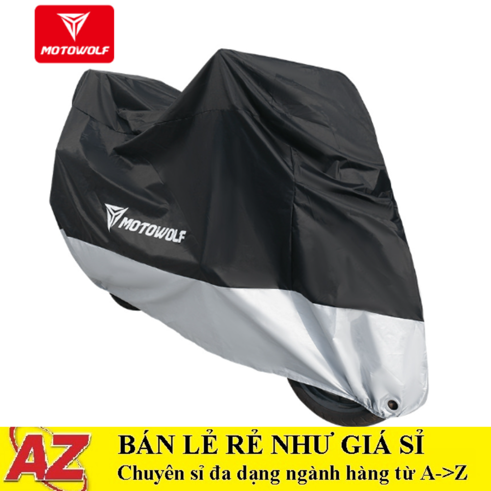 Bạt phủ, áo trùm xe máy motowolf nhiều kích thước