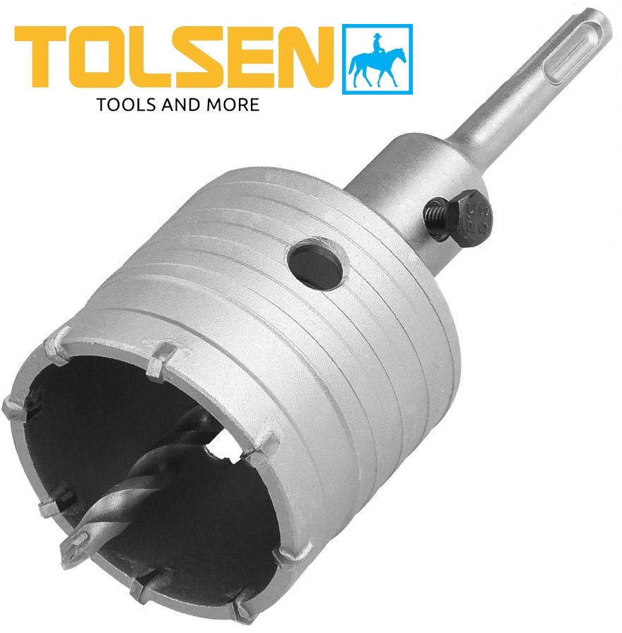 Tolsen mũi khoan lỗ khoét lỗ tường bê tông 65mm tct hole saw 75891
