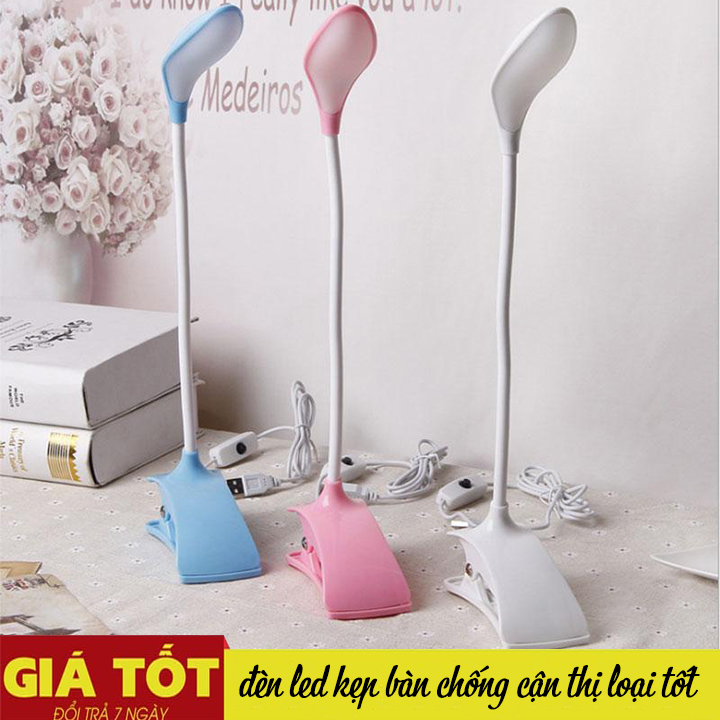 Đèn Led để bàn, đèn học sinh kẹp bàn, đèn chống cận kẹp bàn cao cấp MY - 716 (Màu ngẫu nhiên)