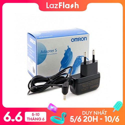 Bộ đổi nguồn điện AC-DC (Adapter) cho máy đo huyết áp bắp tay OMRON tiết kiệm chi phí và an toàn ổn định hơn dùng pin