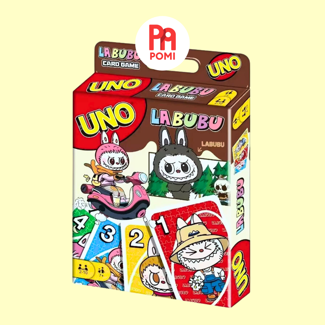 Bài UNO Labubu 108 lá bài dễ thương giải trí - Đồ chơi POMI