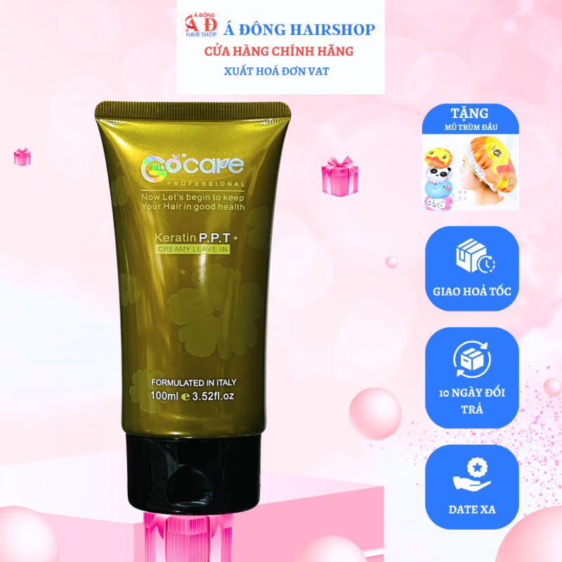 Kem dưỡng xả khô Bin Gocare PPT Keratin mềm mượt giữ nếp tóc xoăn tuýp 100ml