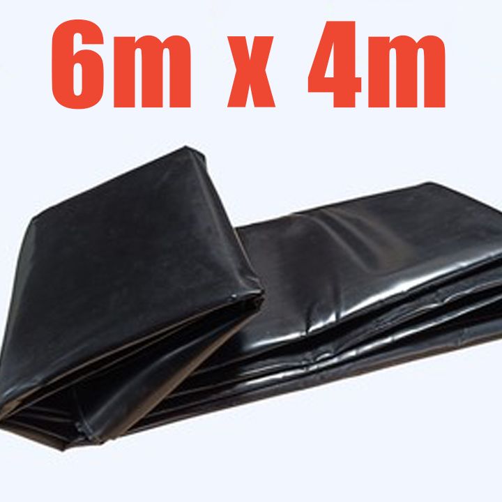 Bạt chống thấm HDPE trữ nước ao hồ, làm hồ cảnh quan, nuôi cá. Kích thước 6m x4m. Dày 5 dem, bạt rất dẻo. Bảo hành 5 năm