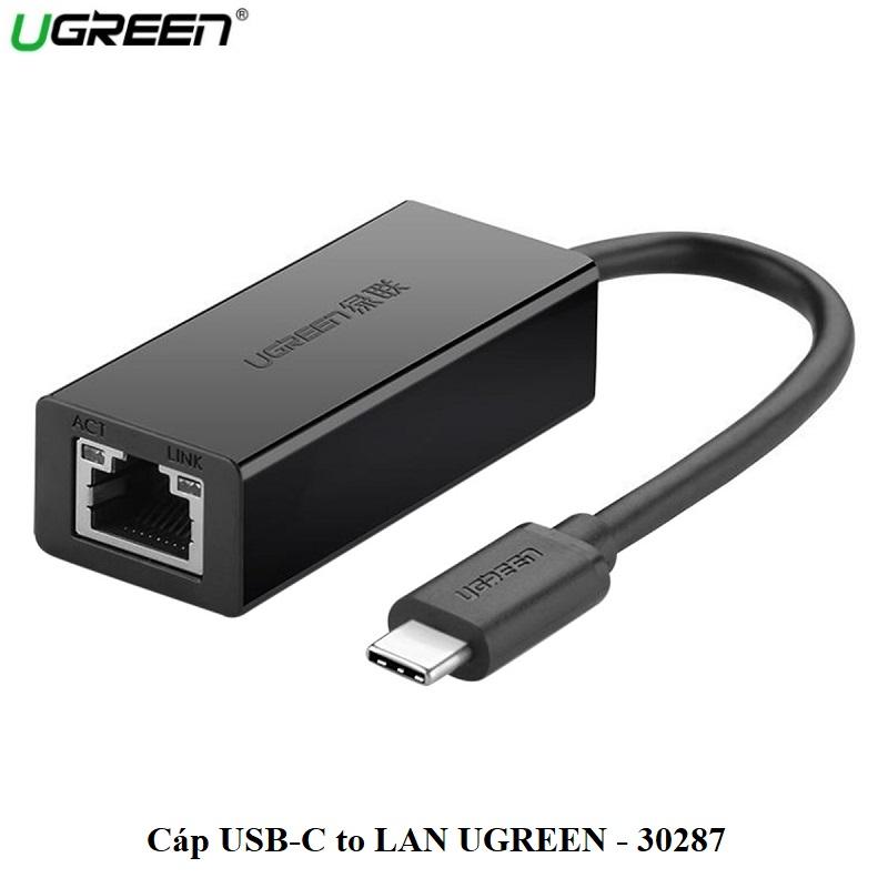Cáp usb type c to lan ethernet adapter ugreen ug-40381