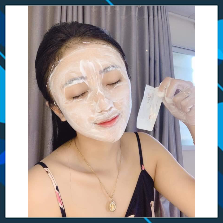 Mặt nạ ủ trắng sủi bọt nhau thai nhật bản
