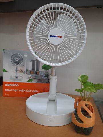 [HCM]Quạt Sạc Điện Gấp Gọn Nanoco NFF1617W