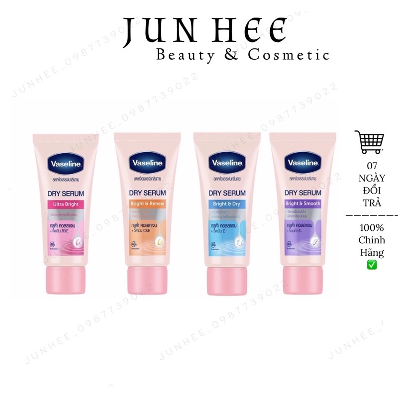 Kem giảm thâm nách Vaseline Dry Serum khử mùi , tham ThaiLand mẫu mới