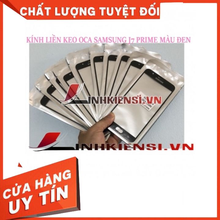 Kính liền keo samsung j7 prime màu đen⚡giá siêu sốc⚡ kính zin đẹp