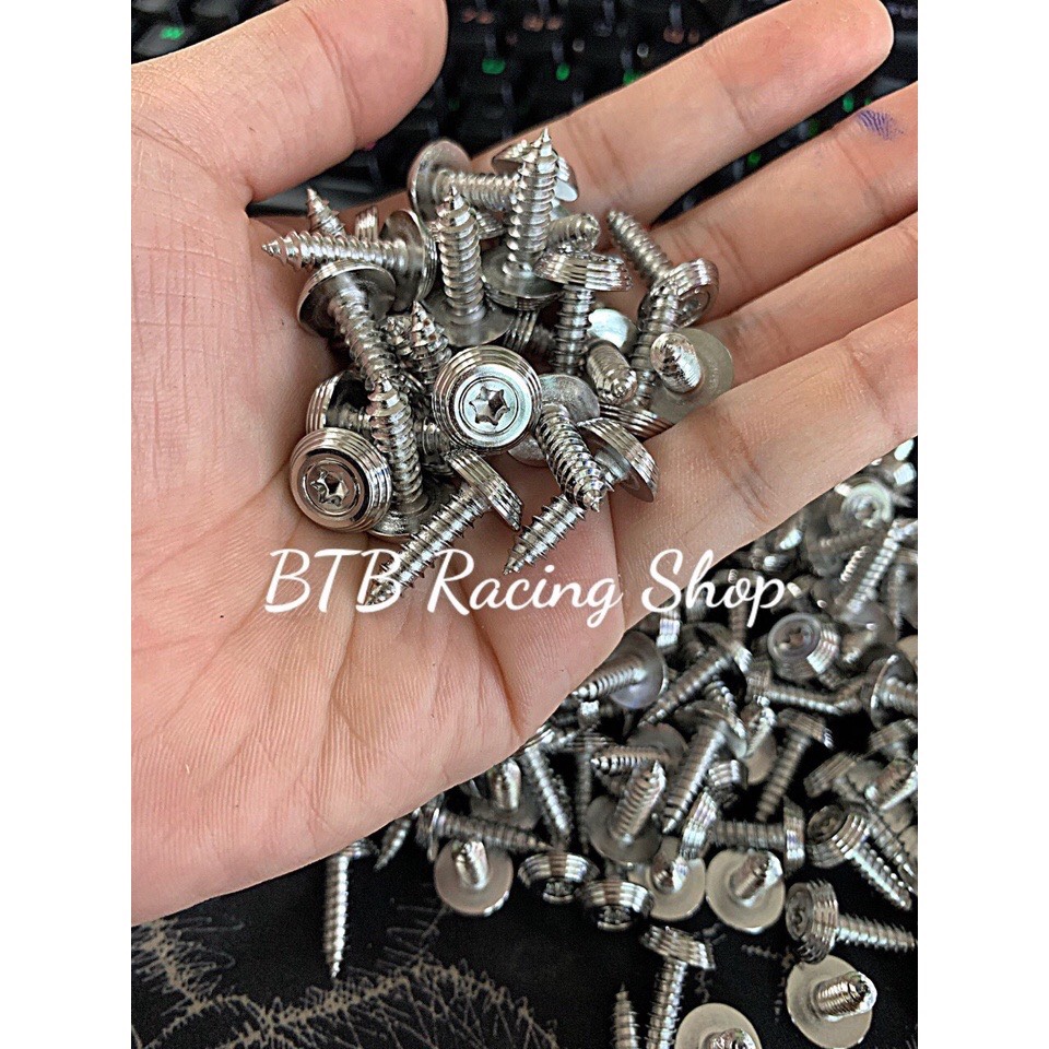 Ốc aoya Thái 5li15 xoắn gắn dàn áo các dòng xe Yamha, Bô e các dòng xe Tay Ga