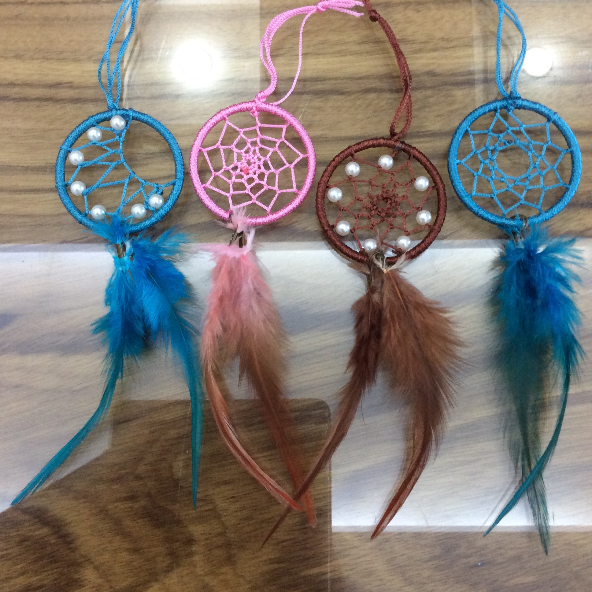 Nguyên liệu làm móc khoá dreamcatcher 5cm
