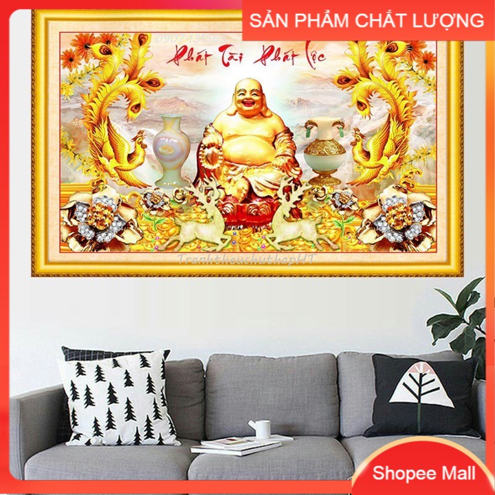 [HCM]Tranh đính đá Phát tài phát lộc LG-1616 kích thước 90*55cm [Hàng có sẵn]