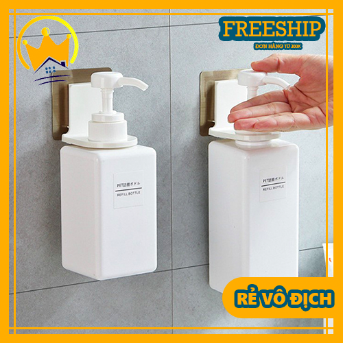 Miếng dán tường treo chai, lọ, bình dầu gội, sữa tắm, nước rửa tay trong nhà tắm, miếng dán treo nước rửa bát, Miếng dán cổ chai dán tường