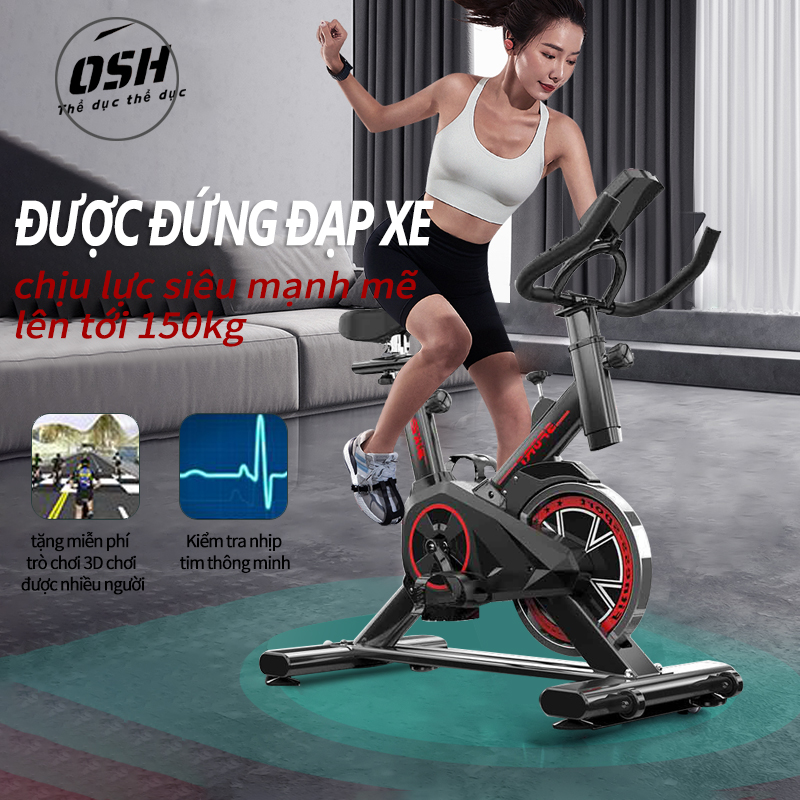 Xe đạp tập thể dục Air bike thiết kế hoàn toàn mới ,Xe đạp tập gym tại nhà dụng cụ tập gym đạp xe tại nhà yên tĩnh tiện lợi nhỏ gọn