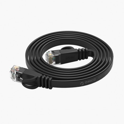 Cáp mạng dây dẹp 2m orico pug-c6b-20-bk chính hãng