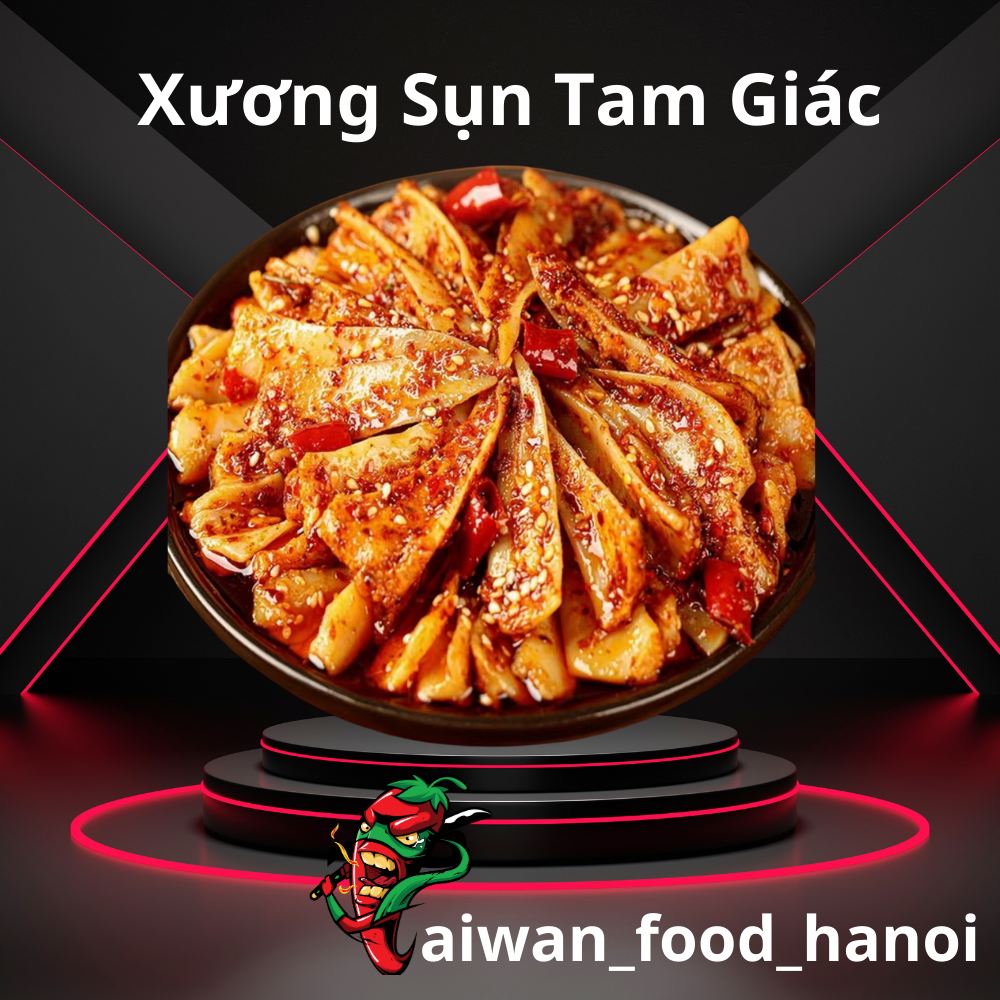 Xương sụn tam giác - sụn ức gà tam giác - xương tam giác gà cay - xương sụn gà tam giác tứ xuyên - gói 100g - 250g - taiwan foods