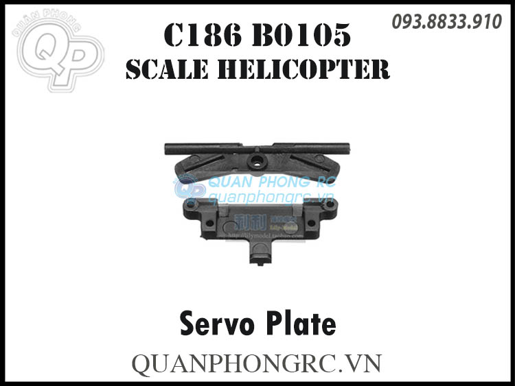 Pát Servo C186 BO105 Helicopter Servo Plate