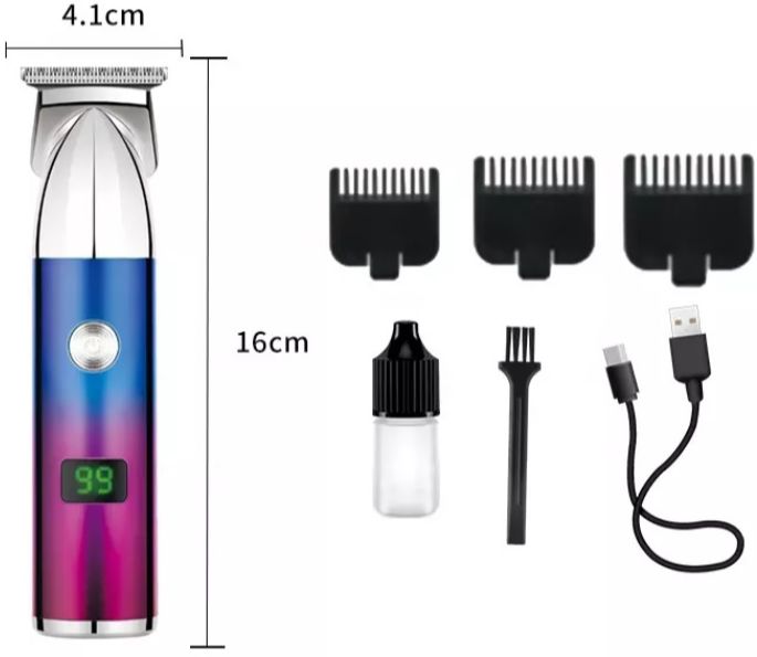 Tông đơ chấn viền tốc độ nhanh chậm màn hình lcd kemei km 251