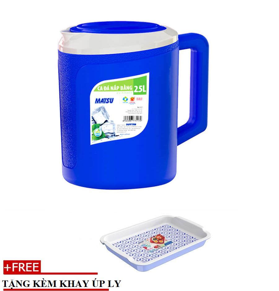 [HCM]COMBO 2 CA ĐÁ NẮP BẰNG 25 LÍT DUY TÂN- TẶNG KÈM KHAY ÚP LY