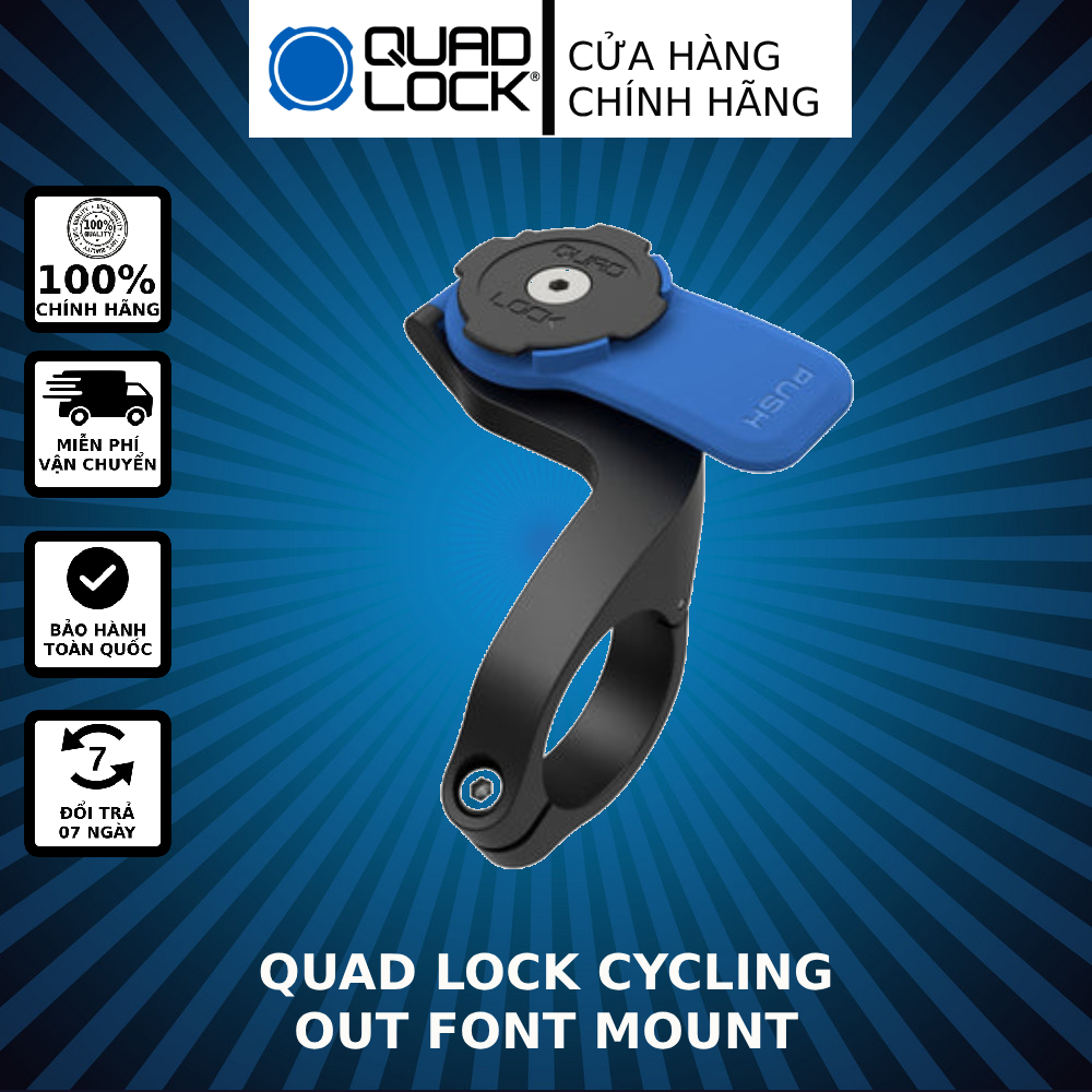 Giá đỡ điện thoại xe đạp Quad Lock Out Front Mount chính hãng