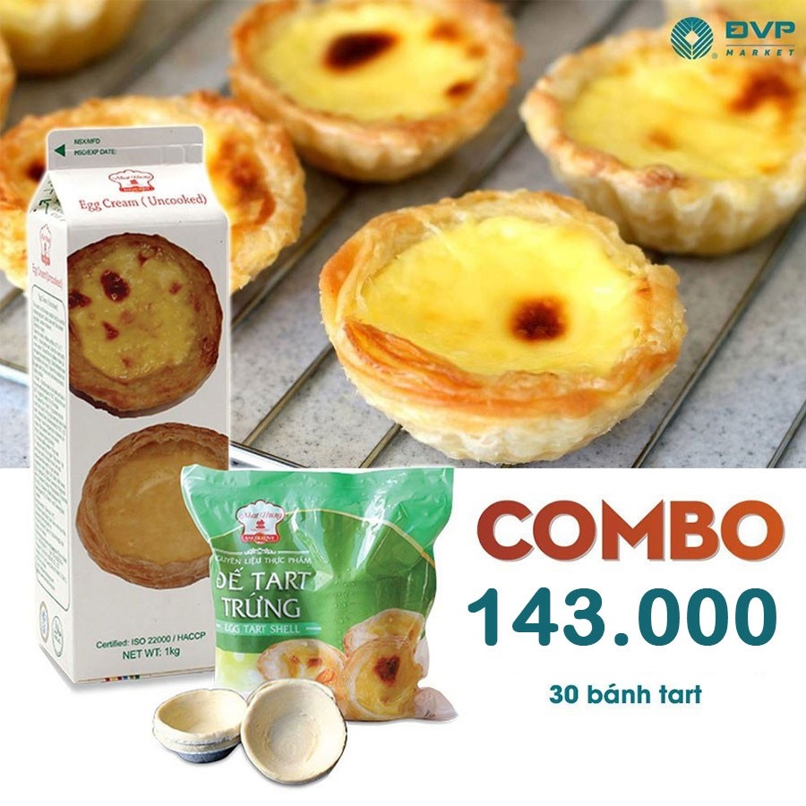 Chỉ giao tphcm - combo bánh tart trứng 143