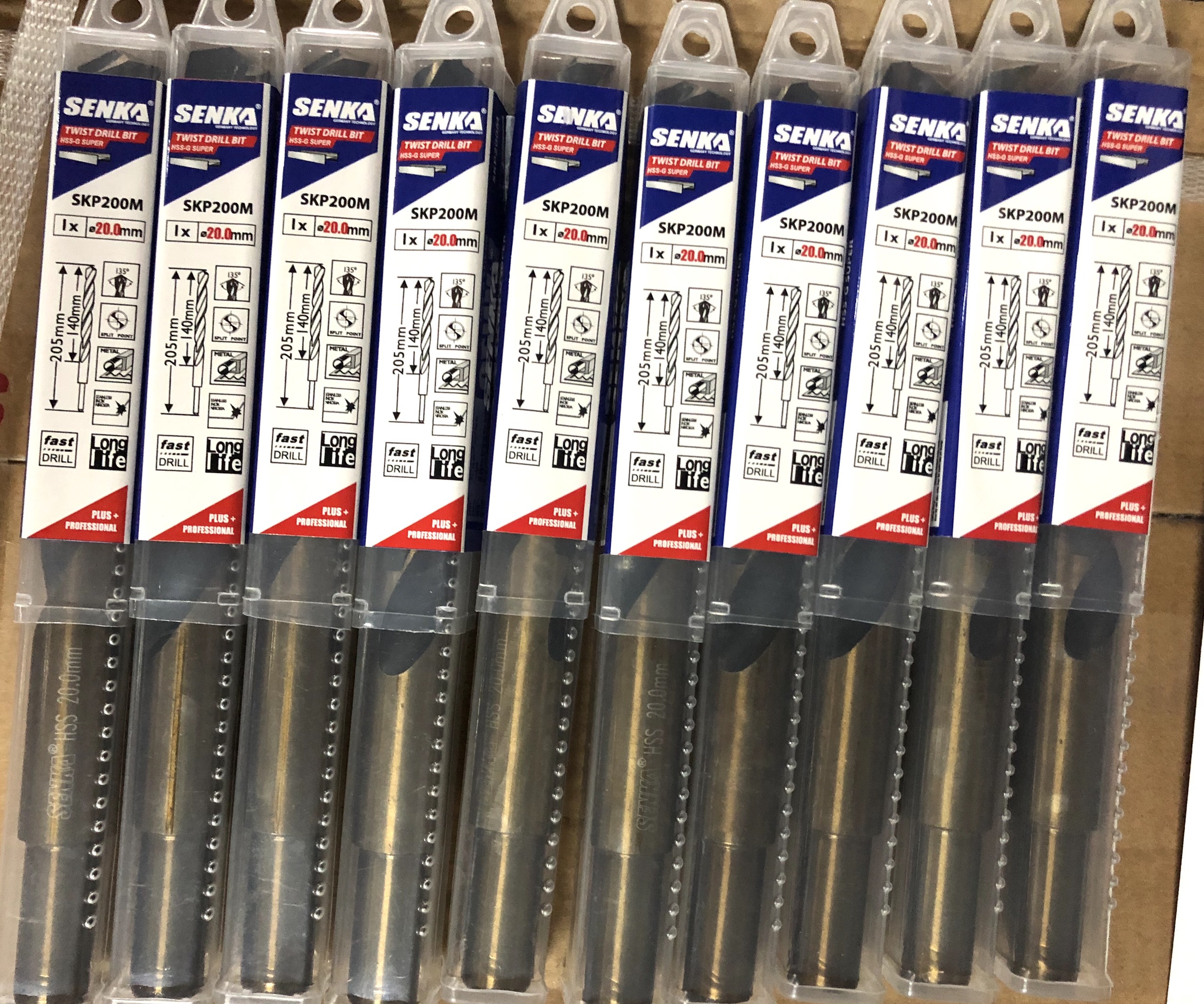 1pc SENKA HSS TWIST DRILL BIT FOR STAINLESS STEEL, STEEL, IRON WITH STRAIGHT SHANK OR REDUCE SHANK (SELECT 13.5MM - 20MM)