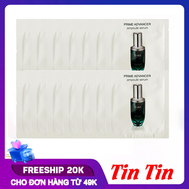 Combo 40 Gói Sample Tinh Chất Chống Lão Hóa Ohui Prime Advancer Ampoule 1ml x 40