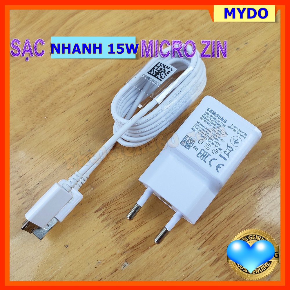 Bộ sạc nhanh fast charge dùng cho galaxy s5/s6/s6 edge/s7/s7 edge/note 4/note 5