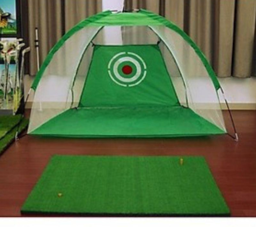 Combo lều tập golf 3mx2m, 2mx1.4m và thảm 1.2x1.2m tặng kèm 10 bóng golf