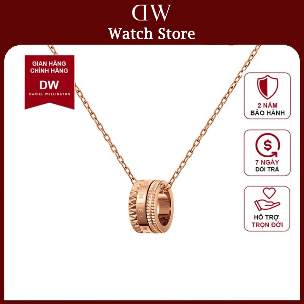 Dây Chuyền Daniel Welington Elan Necklace Rose Gold DW Chính Hãng - Daniel Store .