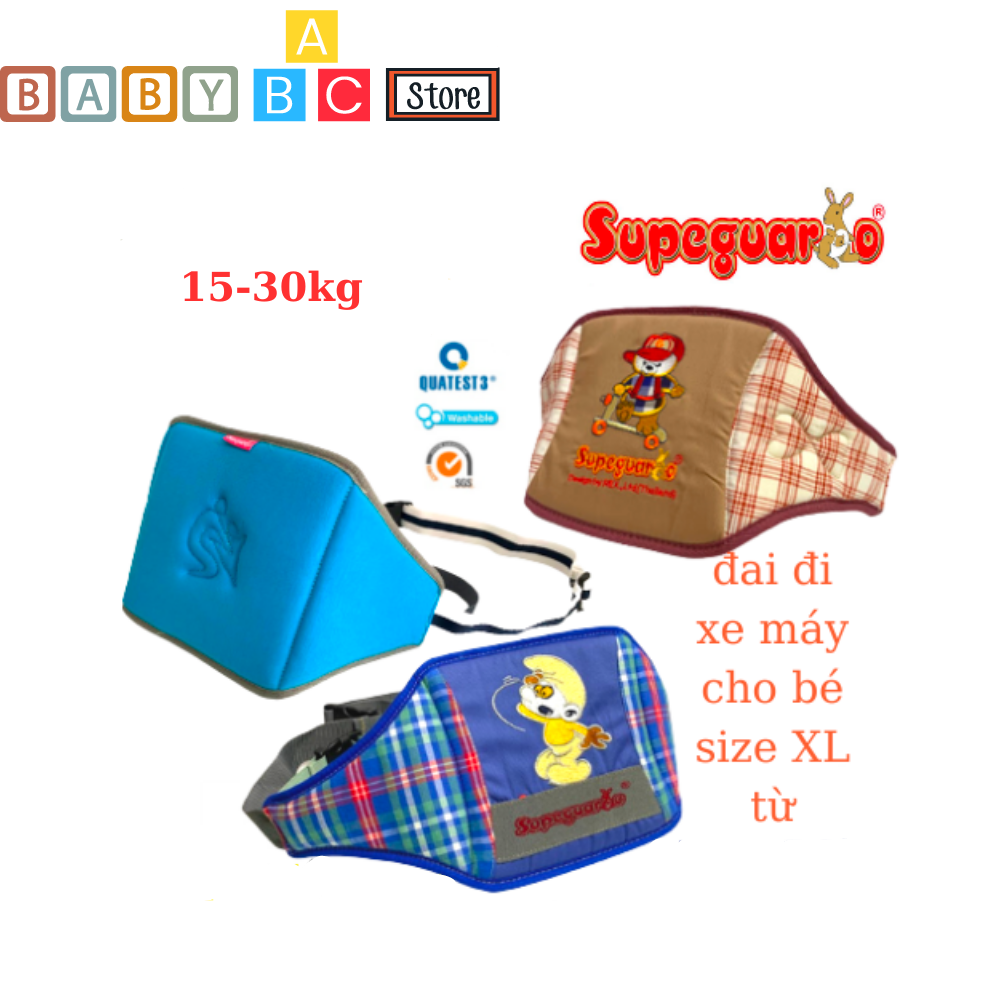 Đai đi xe máy trẻ em supeguardo size xl đai an toàn đi xe máy cho bé thương hiệu thái lan an toàn tiện dụng