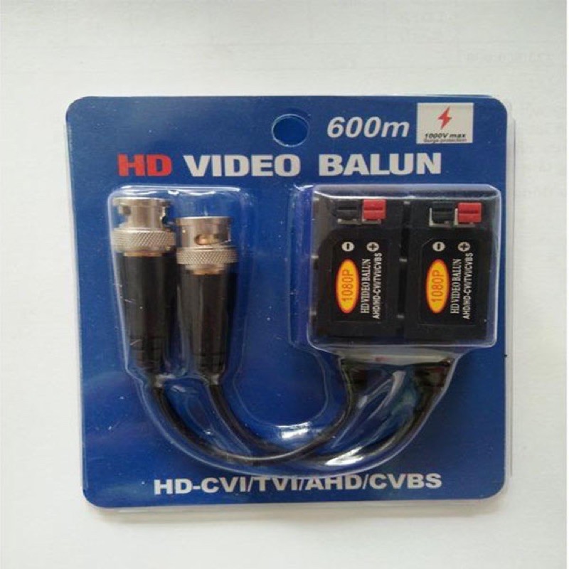 Video balun 5mb bấm chuẫn hd. chuyên camera -jack balun bấm 5mp