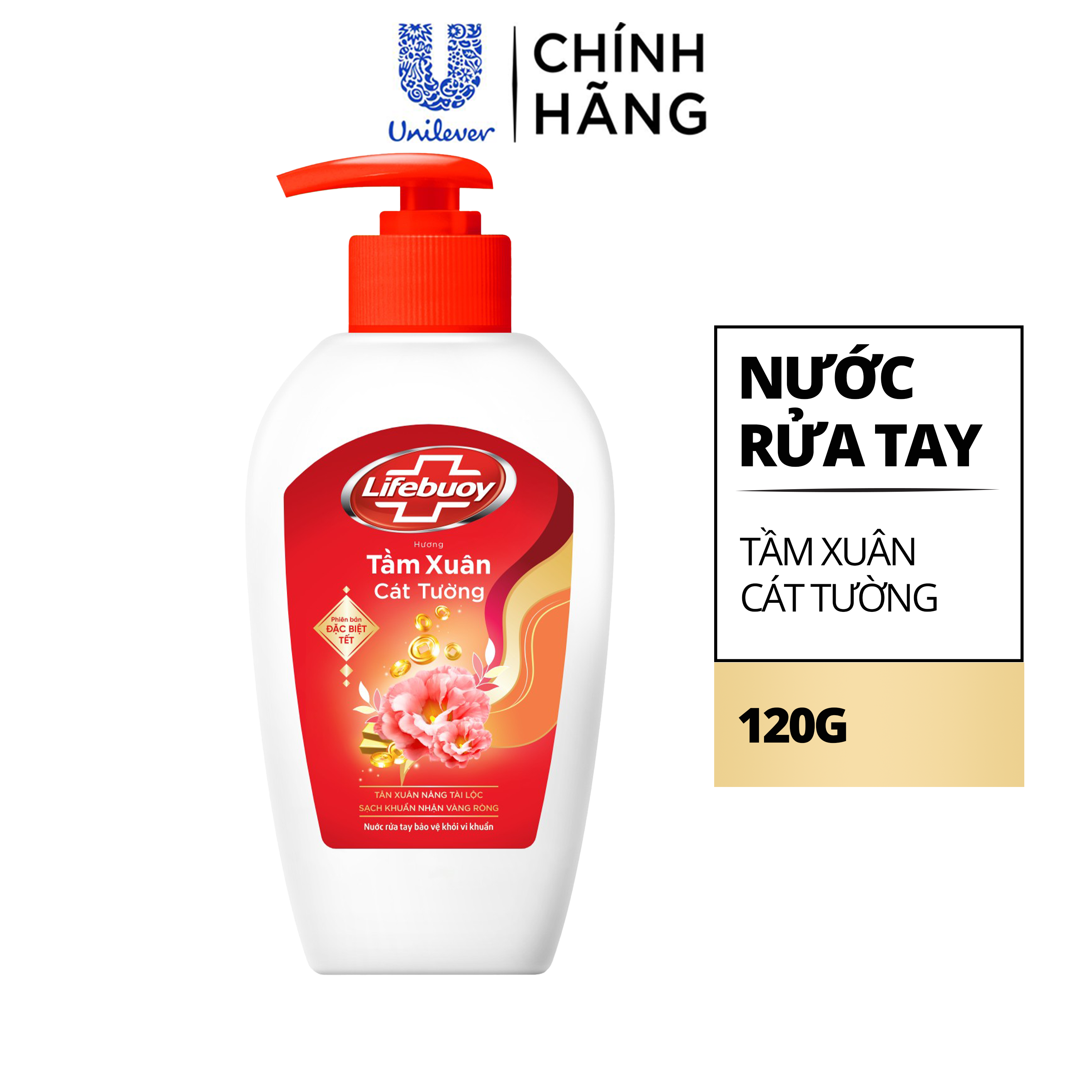 Combo 2 Nước rửa tay Lifebuoy Hương Tầm Xuân Cát Tường 120g