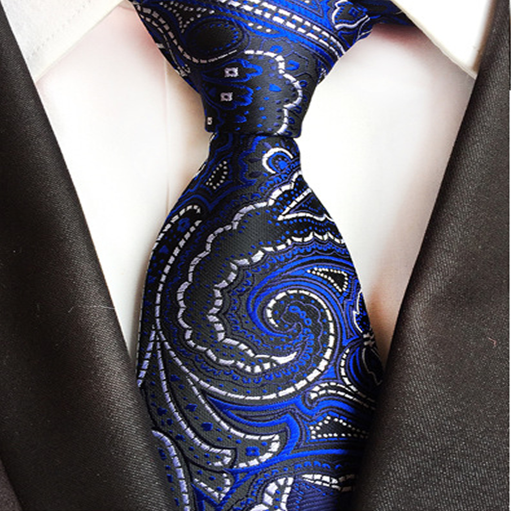 Cà vạt nam Paisley cà vạt nhiều màu Polyester Silk cổ điển 8CM Wide Jacquard dệt quý ông phù hợp với phụ kiện cho tiệc công sở 23 Kiểu