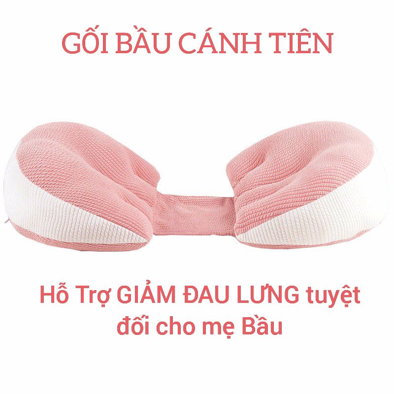 Gối bầu cánh tiên cao cấp hỗ trợ nâng đỡ bụng giảm đau cho mẹ bầu