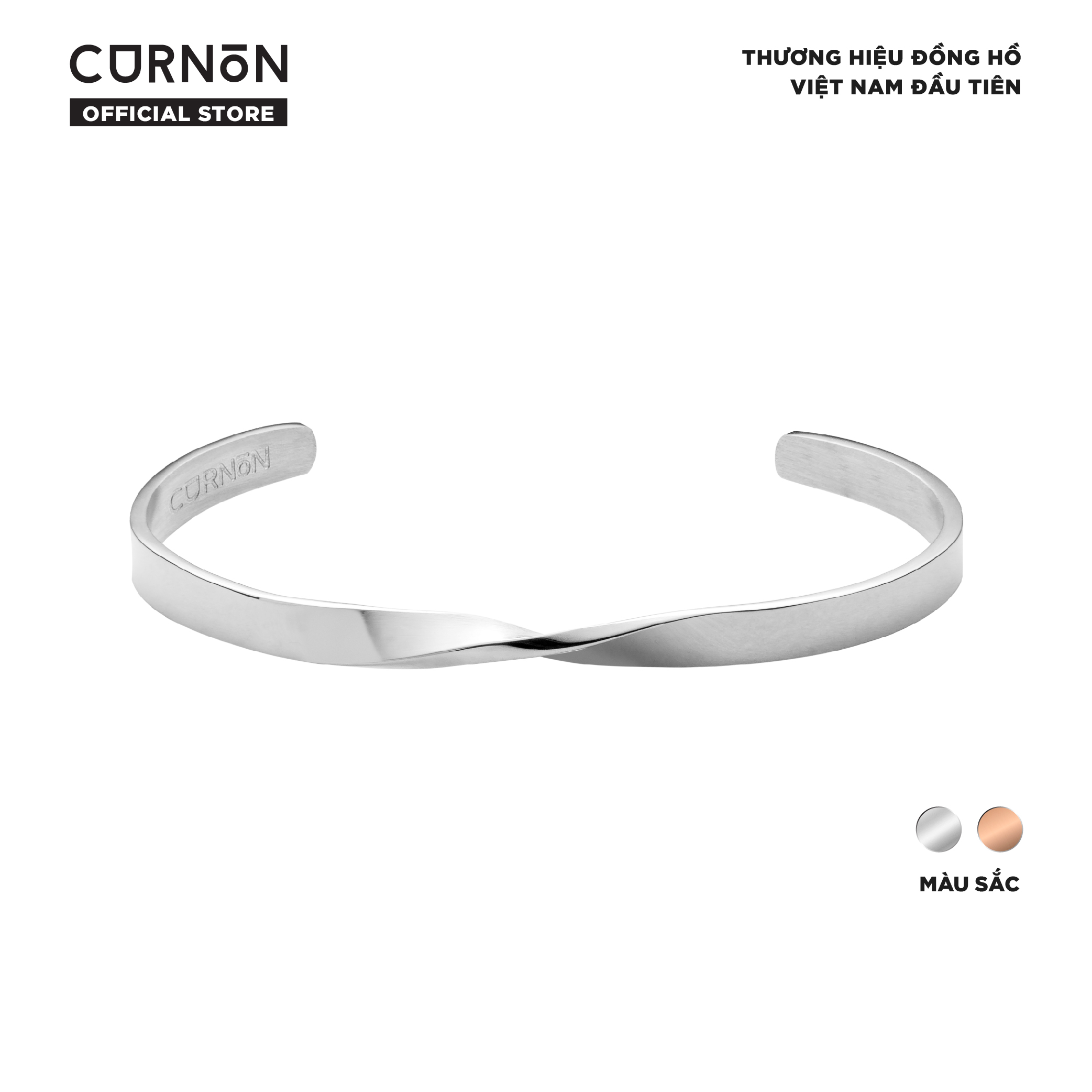 Vòng tay nữ (lắc tay) Curnon Celia Cuff - Thiết kế vòng xoắn cá tính - Hàng chính hãng