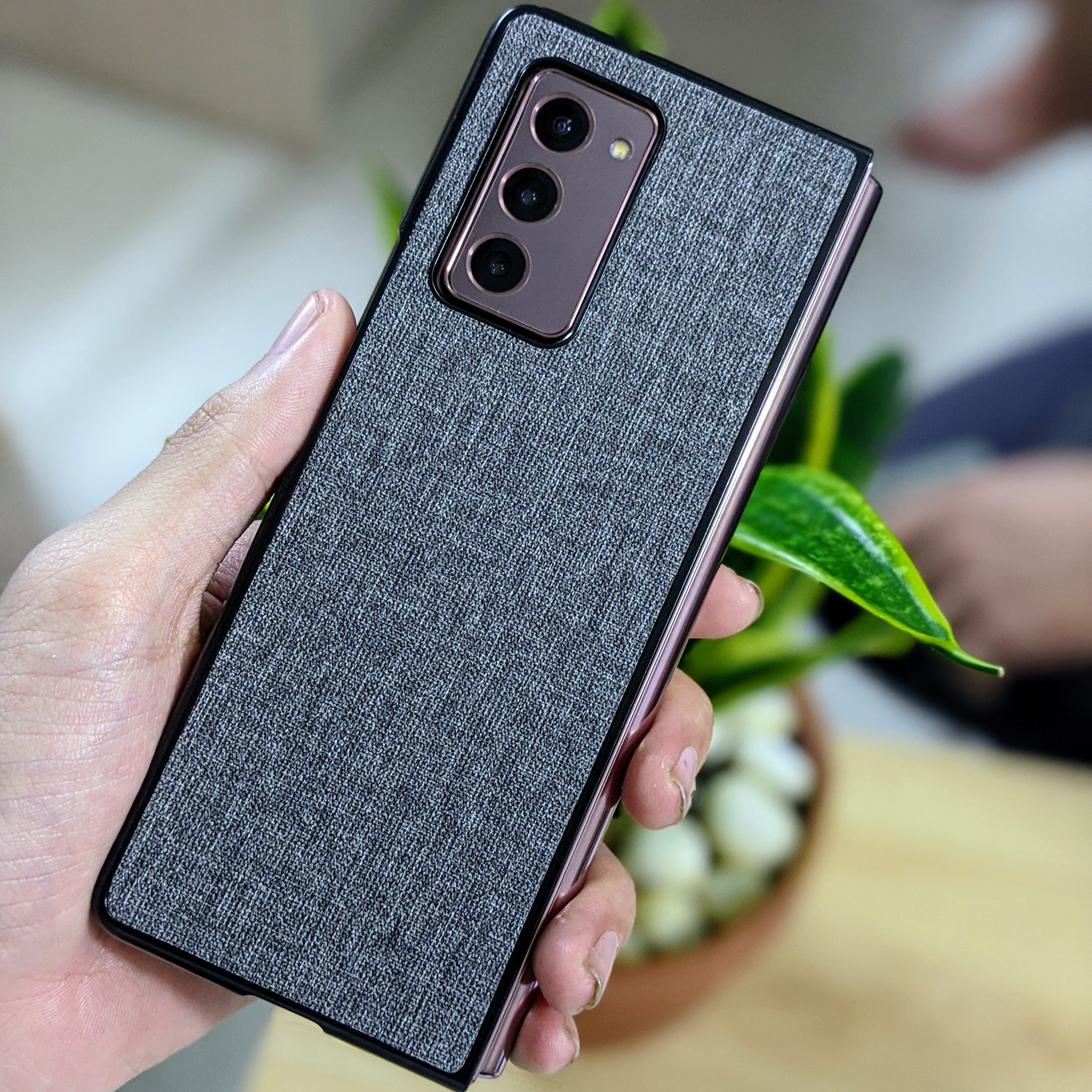 [HCM]Ốp lưng Samsung Galaxy Z Fold 2 Vải Jean 1 Màu độc đáo