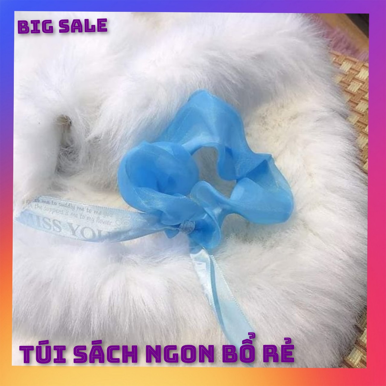 Dây buộc tóc co dãn 4 chiều cho nữ , dây buộc tóc vải voan đẹp