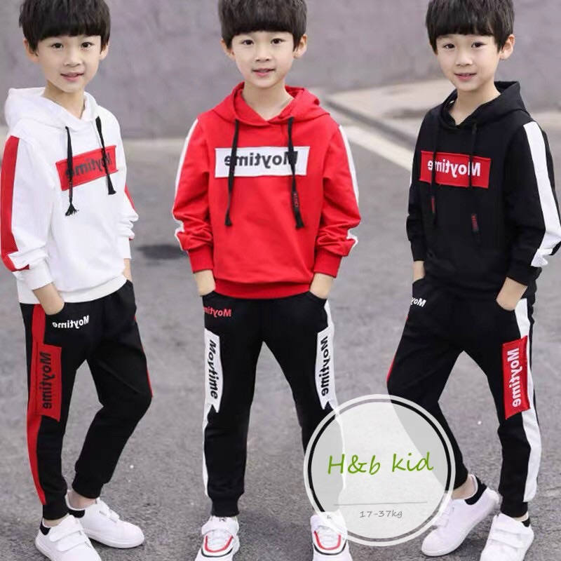 Bộ dài tay cho bé trai phong cách cool ngầu