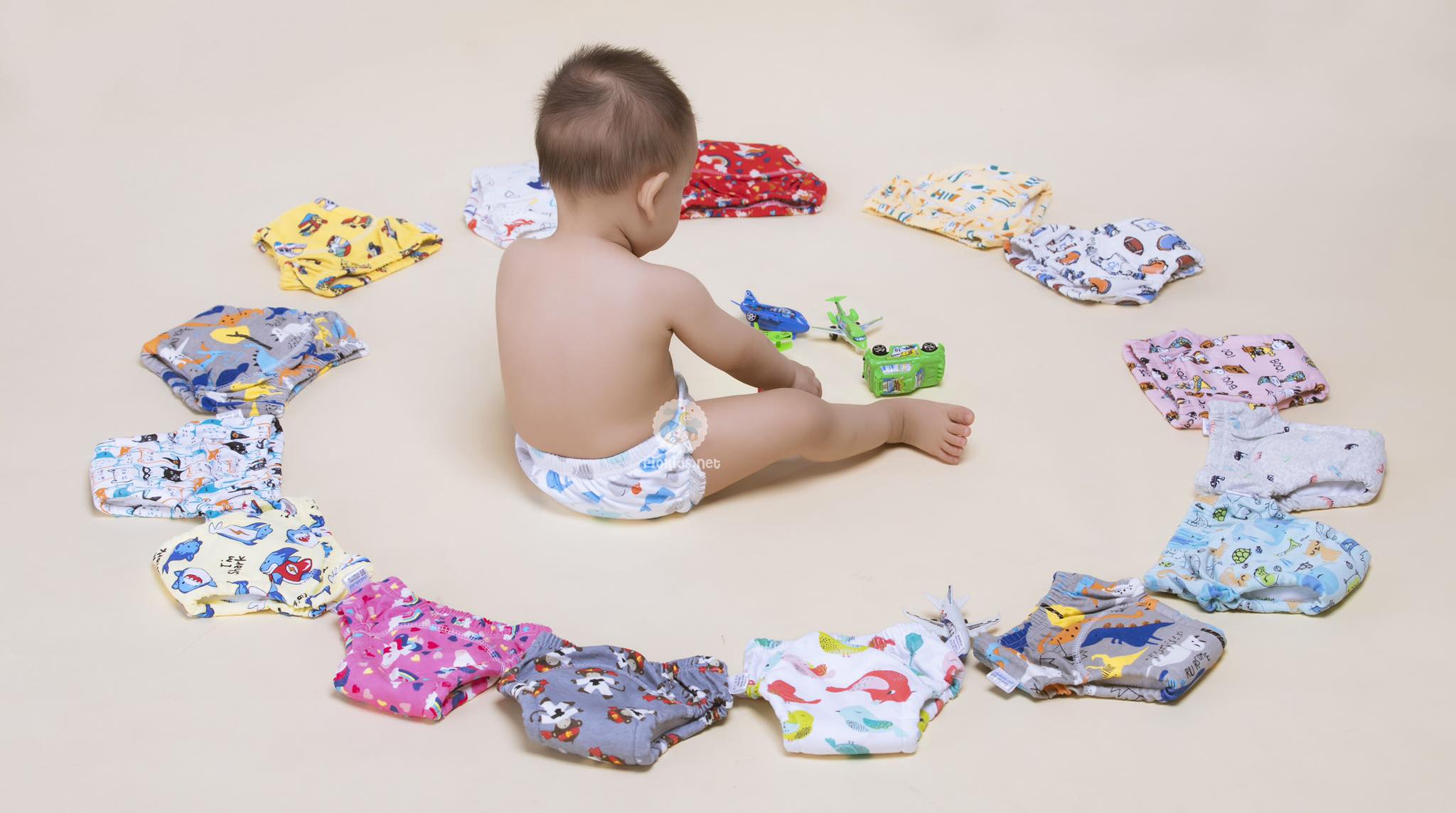 Combo 10 quần bỉm vải riokids ngẫu nhiên