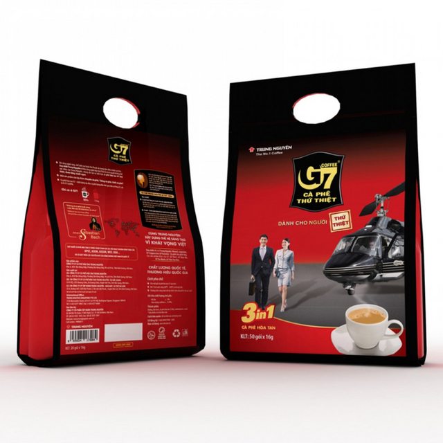 Cà phê sữa hoà tan g7 3in1 bịch 50 gói