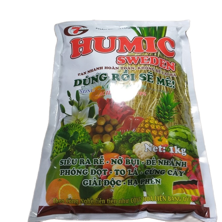 [HCM]Phân Bón Hữu Cơ HUMIC Siêu Ra Rễ Nở Bụi Đẻ Nhánh Tan Hoàn Toàn Trong Nước Không Để Lại Bả Cải Tạo Đất Tốt Giải Độc Hạ Phèn