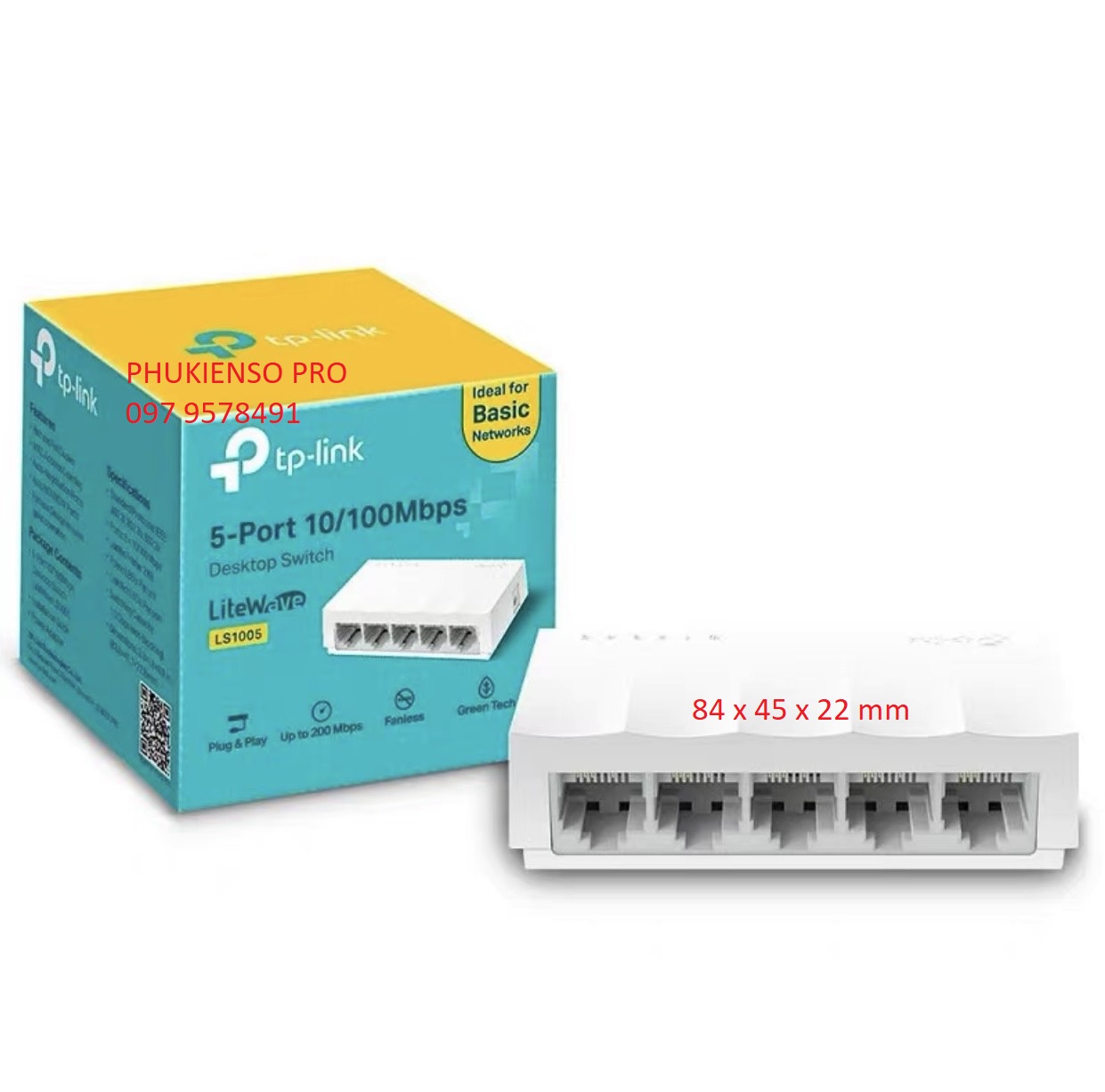 Bộ chia mạng 5 cổng tp-link 10/100mbps / switch tp-link 5 port ls1005 bảo hành 24 tháng