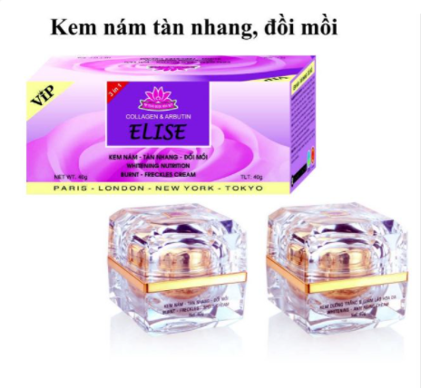 Kem Elise nám, tàn nhang, đồi mồi 40g + Tặng kèm mặt nạ elise