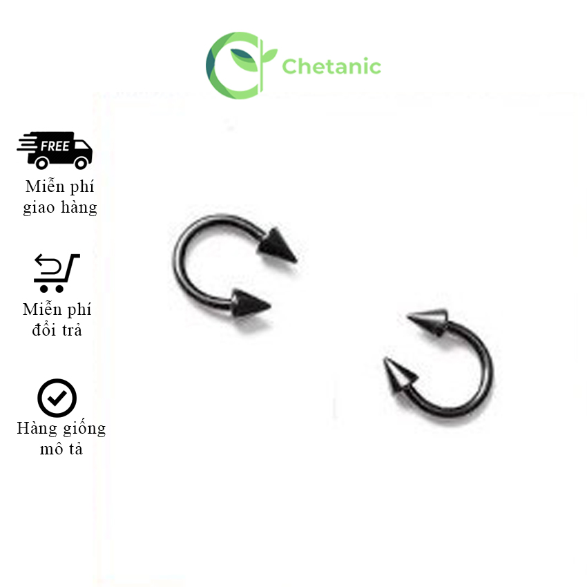 [YÊU THÍCH] Khuyên titan Chữ u mũi tên thép y tế không dị ứng - Chetanic