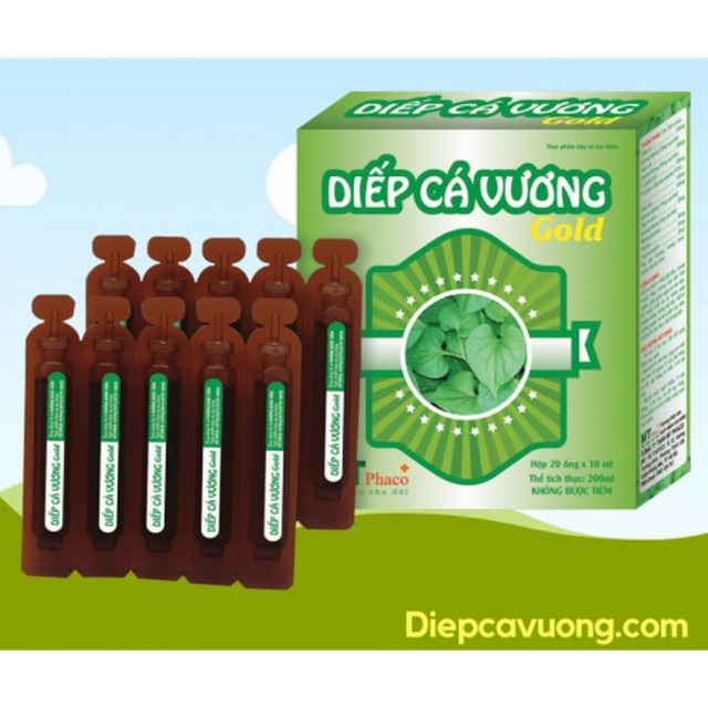 Diếp Cá Vương GOLD - hỗ trợ điều trị táo bón cho bé - Dạng siro ngọt 20 ống x 10ml