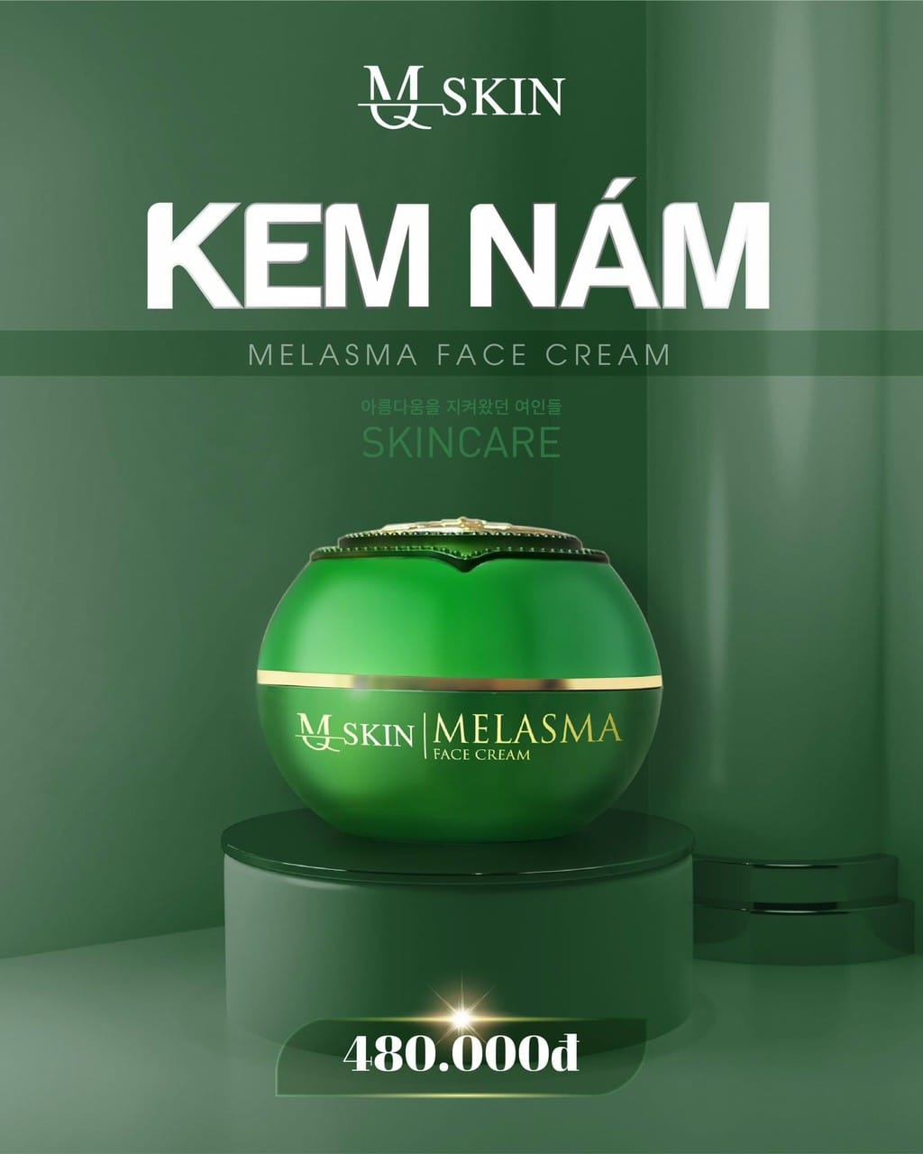Kem nám dạng nén - melasma face cream mq skin - trắng da ngừa nám