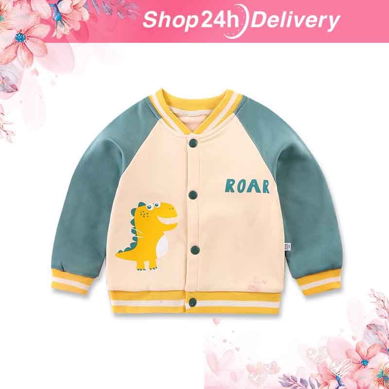 [Siêu Sale] [FreeShip] Áo khoác bóng chày dành cho trẻ em với phong cách giản dị cùng hoạ tiết siêu dễ thương